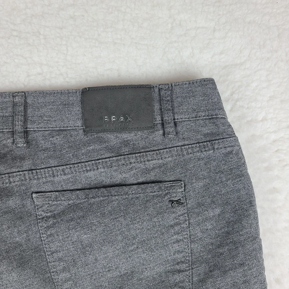 BRAX Pants Mens 40x32 Gray Chuck Modern Fit Trousers‎ Dress Slacks